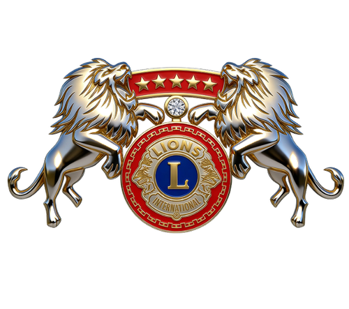 Lions International lion crest pin